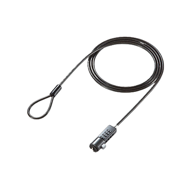 SANWA/山业 笔记本电脑防盗锁 200-SL010BK 黑色 密码锁 1个