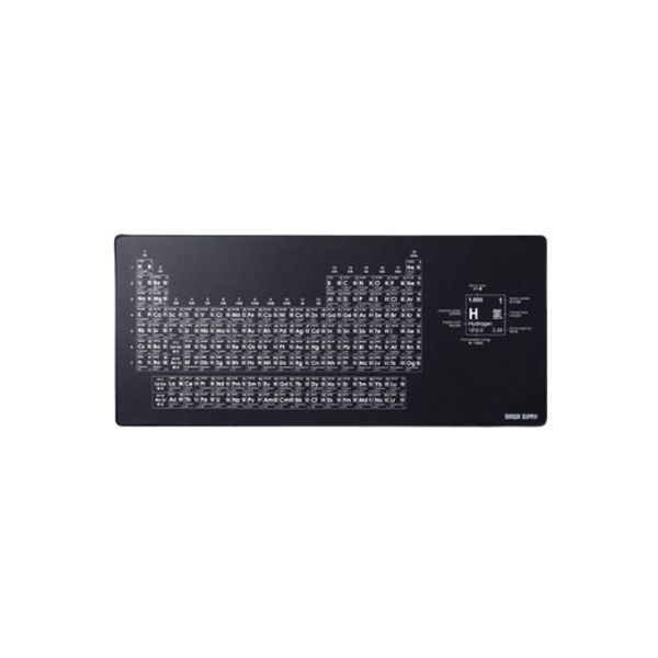 SANWA/山业 化学元素周期表鼠标垫 MPD-C5C 黑色 900×400mm 1个