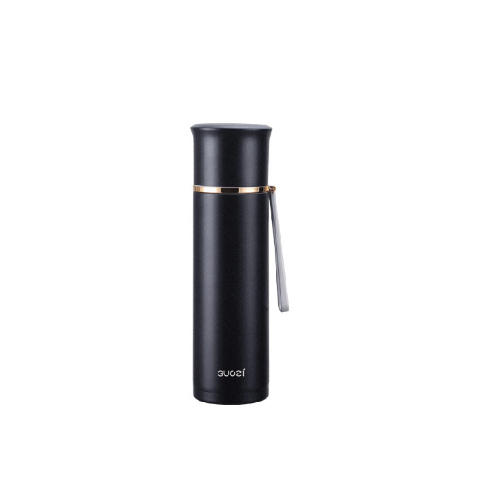 GUOZI/果兹 悠彩·U享不锈钢保温杯 GZ-B38 500mL 内胆304不锈钢 蓝色/红色随机发货 1个