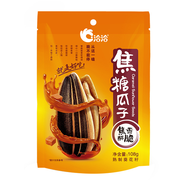 QQ/洽洽 焦糖瓜子 162001 108g×32袋 1箱