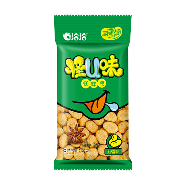 QQ/洽洽 怪U味怪味豆五香味 126326 130g×36袋 1箱