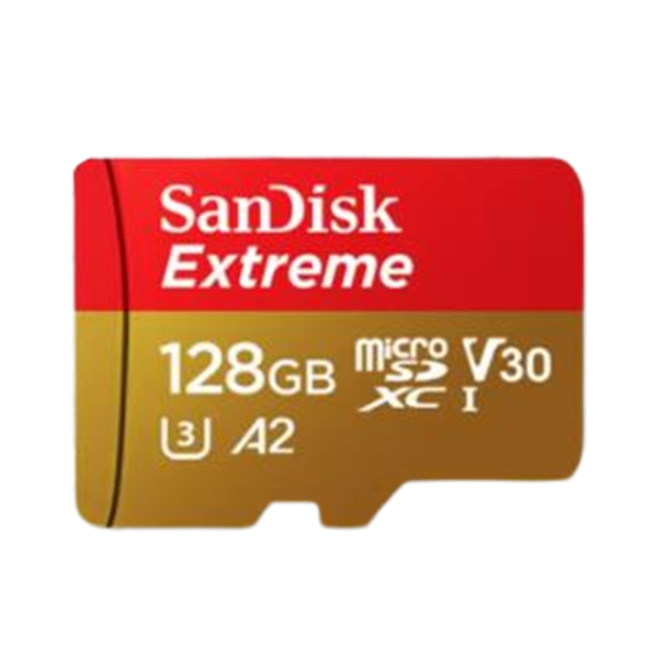 SANDISK/闪迪 TF(MicroSD)存储卡 SDSQXA1-128G-ZN6MA 128GB U3 C10 A2 V30 4K 至尊极速移动版内存卡 读速190MB/s 1个