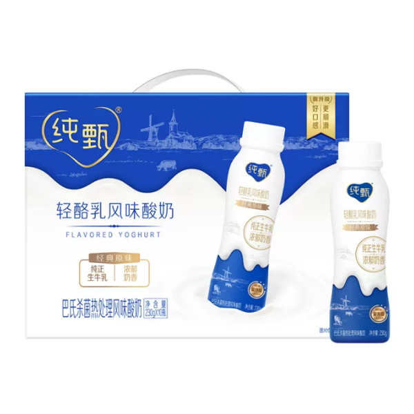MENGNIU/蒙牛 纯甄小蛮腰高端轻酪乳风味酸牛奶礼盒装 6923644284947 230g×10包 1箱