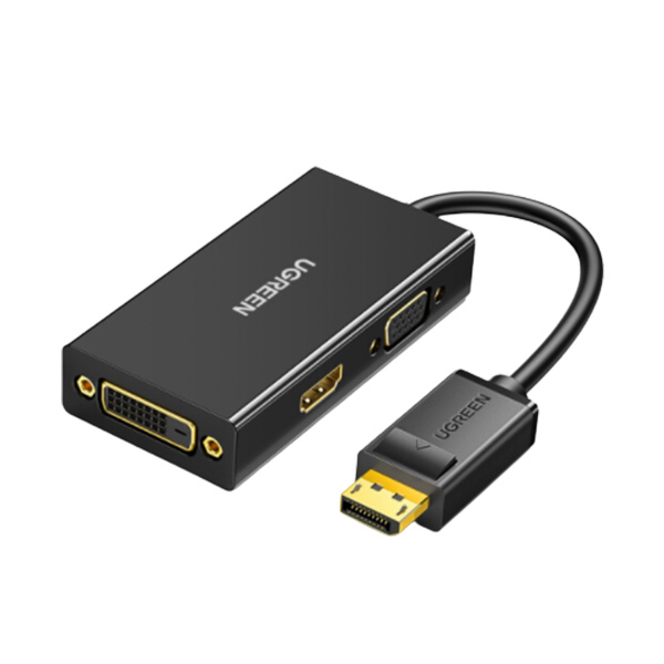 UGREEN/绿联 DP转HDMI/VGA/DVI三合一转换器 20420 25cm 1个