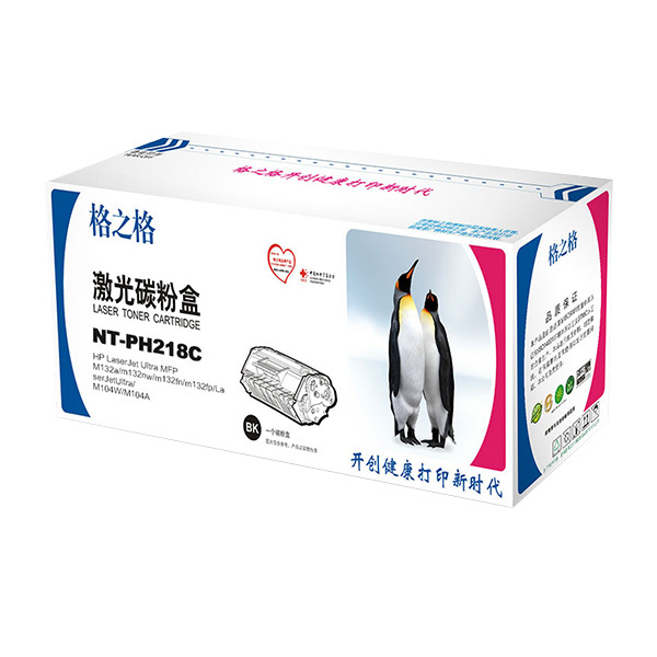 G&G/格之格 碳粉盒 NT-PH218C 黑色 适用CF218A 机型HPLaserJetUltraMFPM132a/m132nw/m132fn/m132fp/LaserJetUltra/M104W/M104A 1个