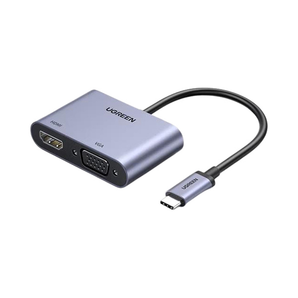 UGREEN/绿联 Type-C转HDMI+VGA铝壳款转换器 50505 1个