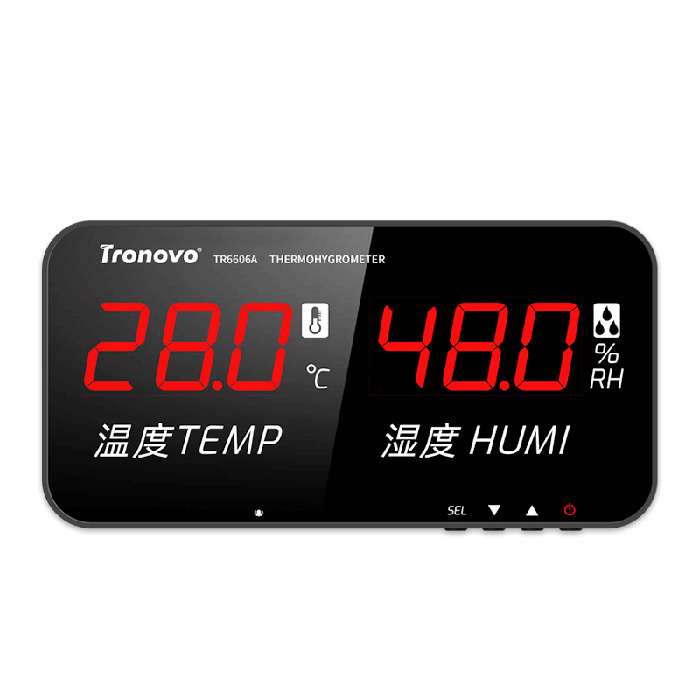 TRONOVO/埃用 声光报警温湿度计 TR6606A 约700g 温度-20~80℃ 湿度0~100%RH 1盒
