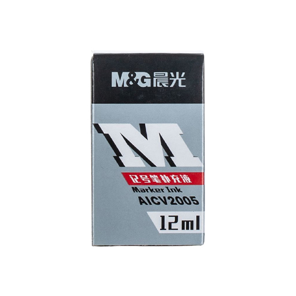 M&G/晨光 经济型可加墨记号笔补充液 AICV2005 12mL 红色 1瓶