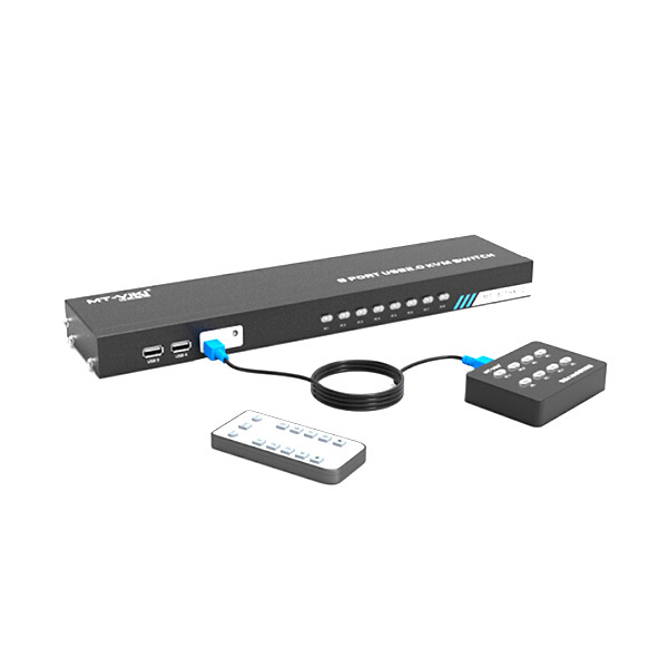 MT-VIKI/迈拓维矩 KVM切换器 MT-801HK-C 1.8m 黑色 8进1出 1个