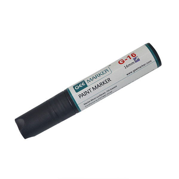 GEEMARKER 宽头油漆笔 G-16 黑色 16mm 1支