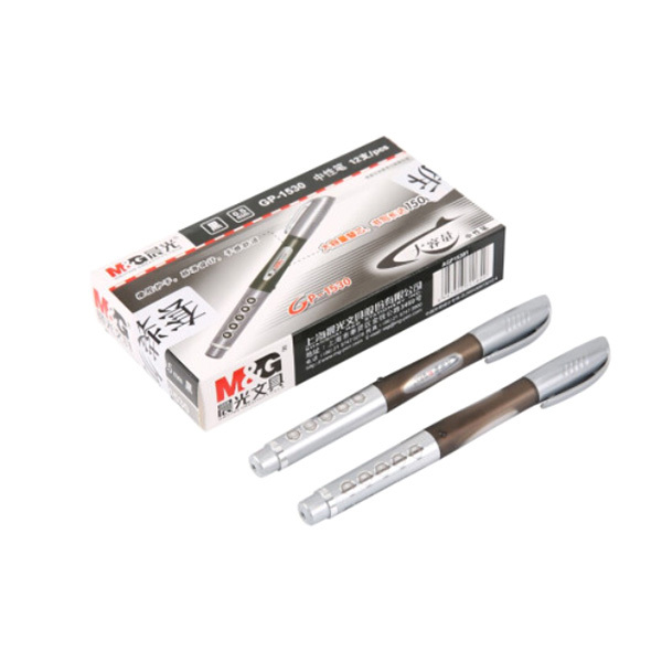 M&G/晨光 中性笔大容量 GP1530 黑色 0.5mm 12支 1盒