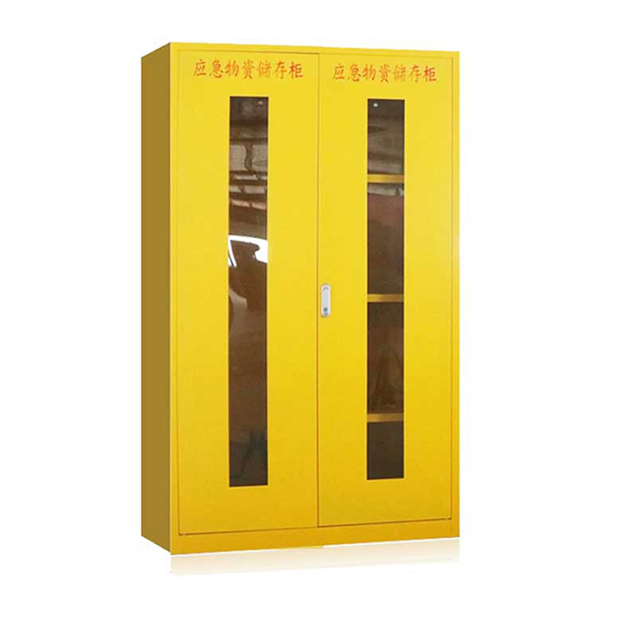 SANSHENG/三圣 黄色应急物资存放柜 SS-C02 尺寸1000×500×1800mm 层板承重80kg 黄色 1台