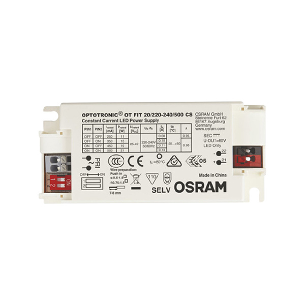 OSRAM/欧司朗 LED驱动电源 OSRAM OT FIT 20/220-240/500 CS 20W 25~42V 1个