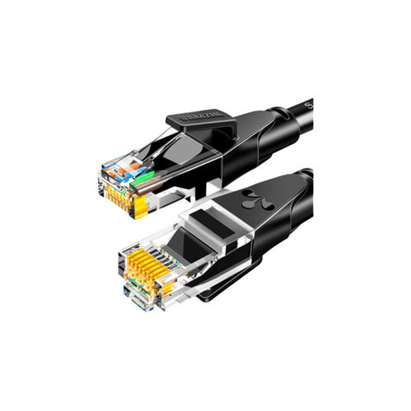 SAMZHE/山泽 六类千兆网线 WD6010 1m 黑色 CAT6类千兆极速8芯双绞 工程家用电脑宽带监控电脑网络跳线成品网线 1根