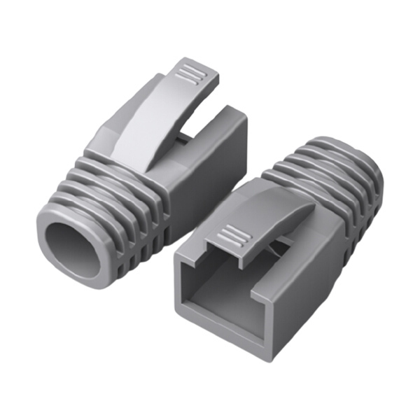 SAMZHE/山泽 水晶头保护套 HT702 灰色 内径8.5mm 50个 1包