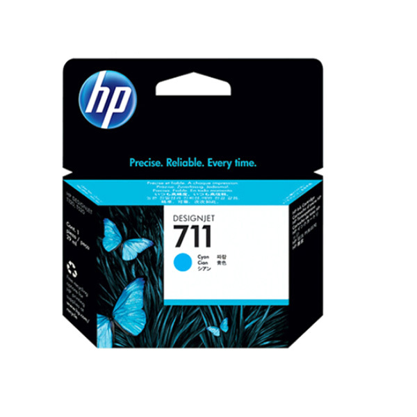 HP/惠普 墨盒 711(CZ134A) 青色 适用HP T120 T520绘图仪 1个