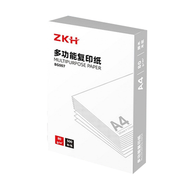 ZKH/震坤行 多功能复印纸(无锡村田专用) BG007 A4 80g 500张 1包