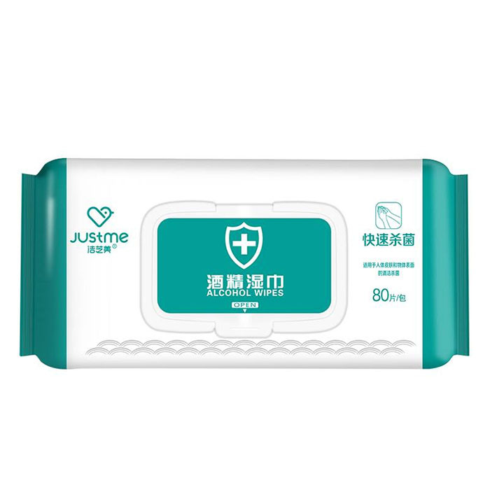 JIEZHIMEI/洁芝美 酒精湿巾 80抽 1包