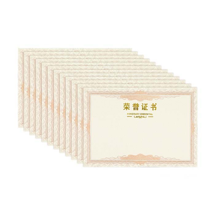 BEFON/得印 荣誉证书内芯内页 2503 A4 12张 1包