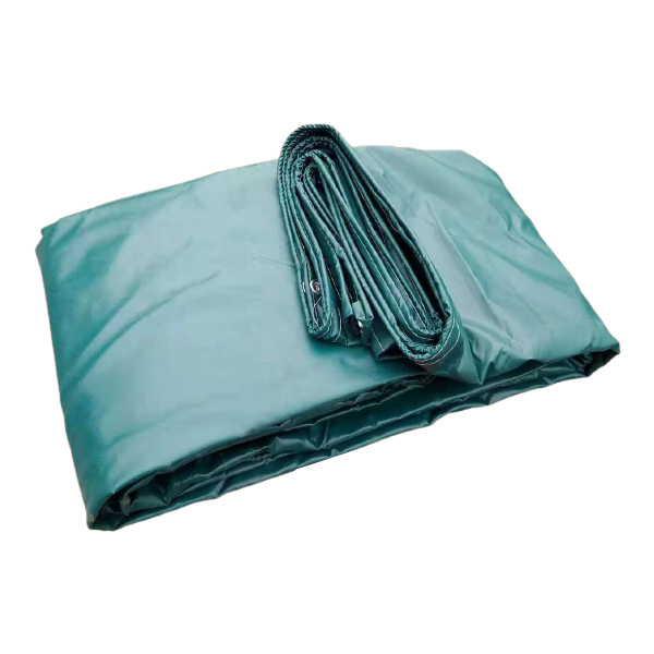 JINGLUFA/京路发 三防布 JLF-SF-CP 4×6m 军绿色 厚约0.38mm PVC 包边包绳打孔 1张