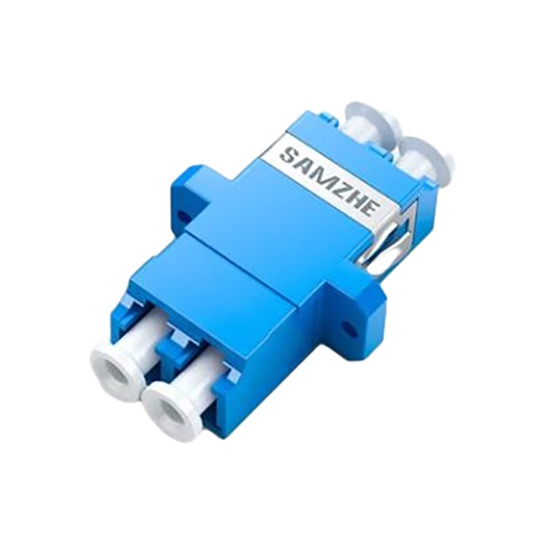 SAMZHE/山泽 光纤适配器 GLL-22 工程电信级LC-LC 双工LC接口 光纤跳线延长对接头耦合器法兰盘 1个