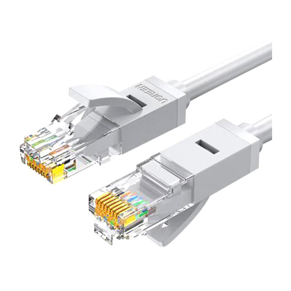 UGREEN/绿联 六类双绞线非屏蔽网线 20177 灰白色26AWG 铜包铝8芯 8P8C 带十字架5m 铝箔袋包装 1根