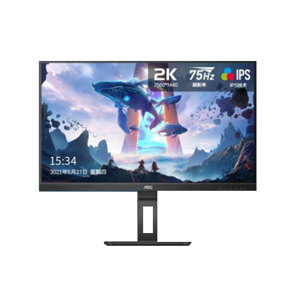 AOC 电脑显示器 Q27P2U 27" 2560×1440 升降双向旋转 1台