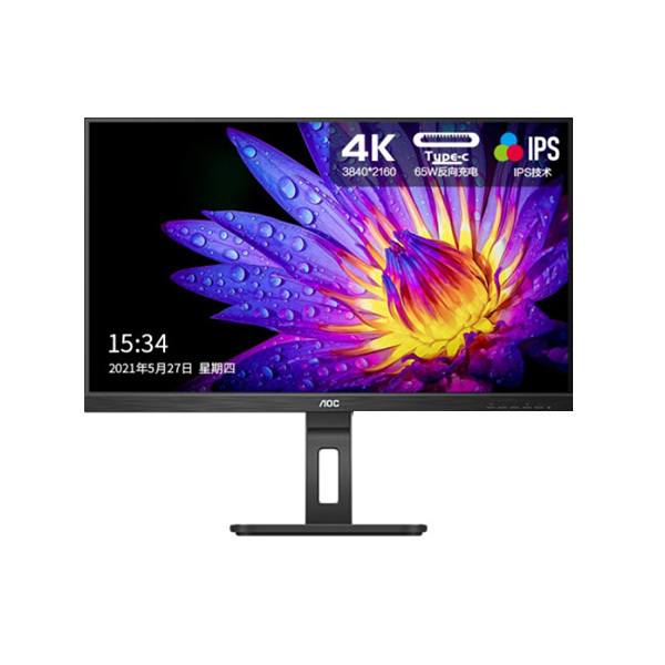 AOC 电脑显示器 U27P2C 27" 3840×2160 升降双向旋转 1台