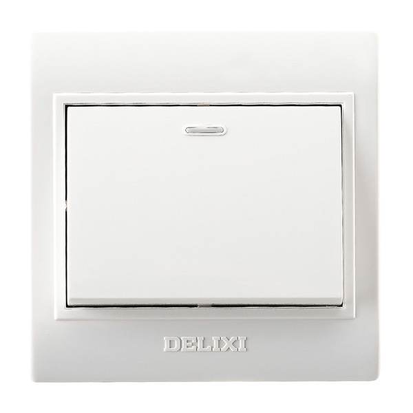 DELIXI/德力西 CD130系列一位单控荧光开关(新) T86K1/X 明装 1个