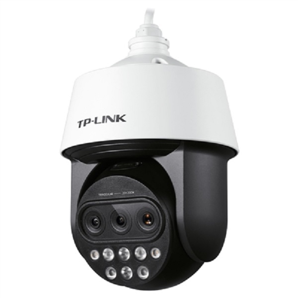TP-LINK/普联 三目变焦红外网络高速球机 TL-IPC5420X 镜头焦距2.8~25mm 像素400万 支持POE供电 1个