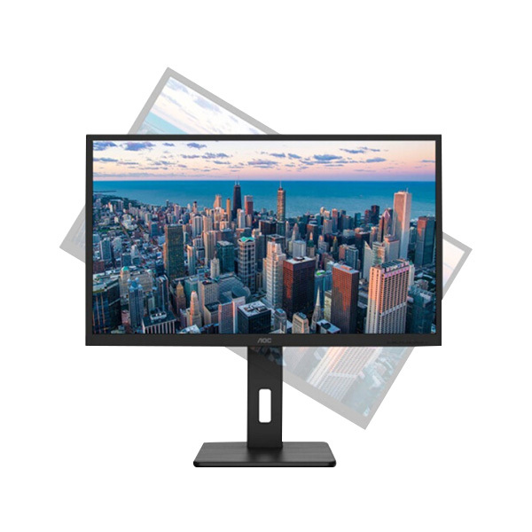 AOC 工作站显示器 Q32P2C 31.5" 2K 10Bit色彩 IPS技术微边框 Type-C接口 65W 双向旋转升降 1台
