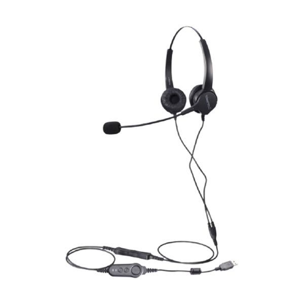 HION/北恩 头戴式耳麦 FOR630D 双耳-USB+音量调节+闭音 1付