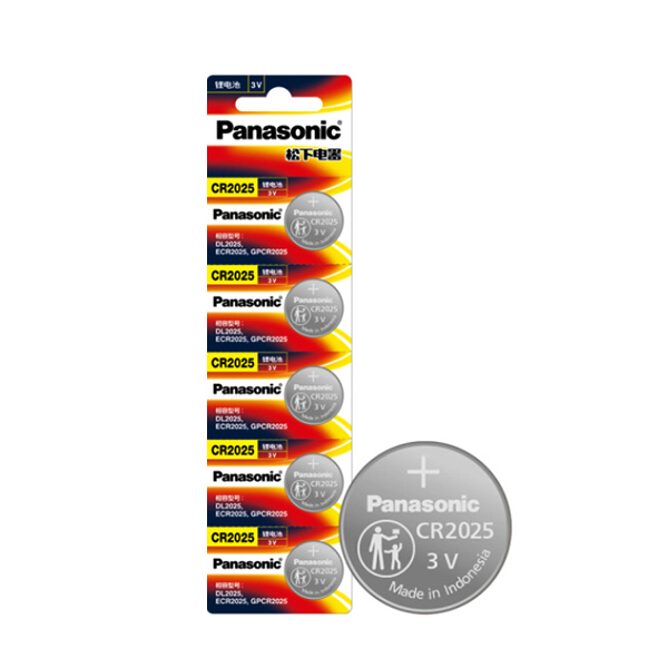 PANASONIC/松下 纽扣电池 CR-2025 3V 5粒装 1板