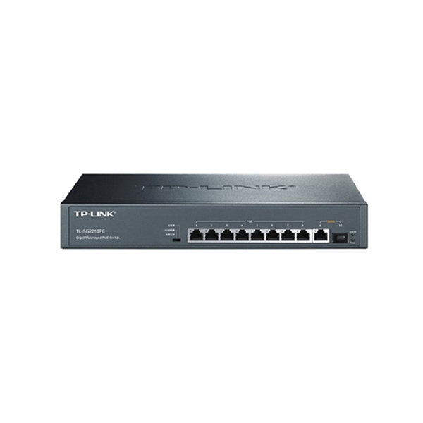 TP-LINK/普联 10口全千兆简单网管POE交换机 TL-SG2210PE 含RJ45端口×9+千兆SFP光口×1 1个