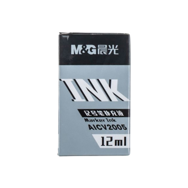 M&G/晨光 经济型可加墨记号笔补充液 AICV2005 12mL 黑色 1瓶