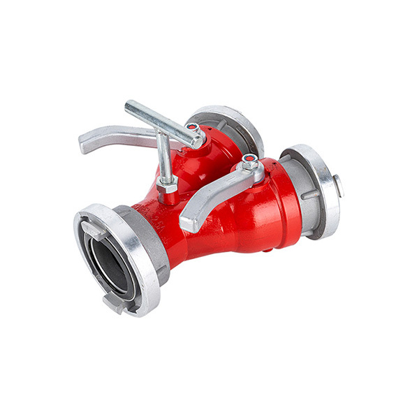 HXXF/华夏消防 内扣式一进二出二分水器 FII80/65×2-1.6 含进水口径80mm×1+出口口径65mm×2 球阀 320×365×160mm 1支
