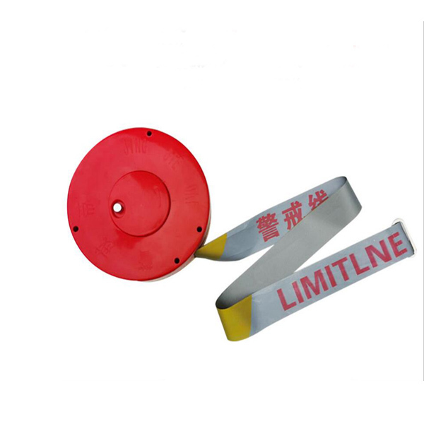 BAOPINFANG/寶品坊 反光盒式警戒带 BPM-JSD50F 黄白色 警戒线 宽5cm 长50m 1盒