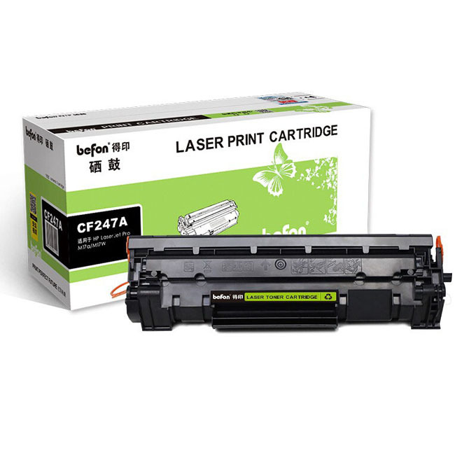 BEFON/得印 硒鼓 CF247A不带芯片 黑色 适用HP LaserJet Pro M17a 17w 1支 1盒