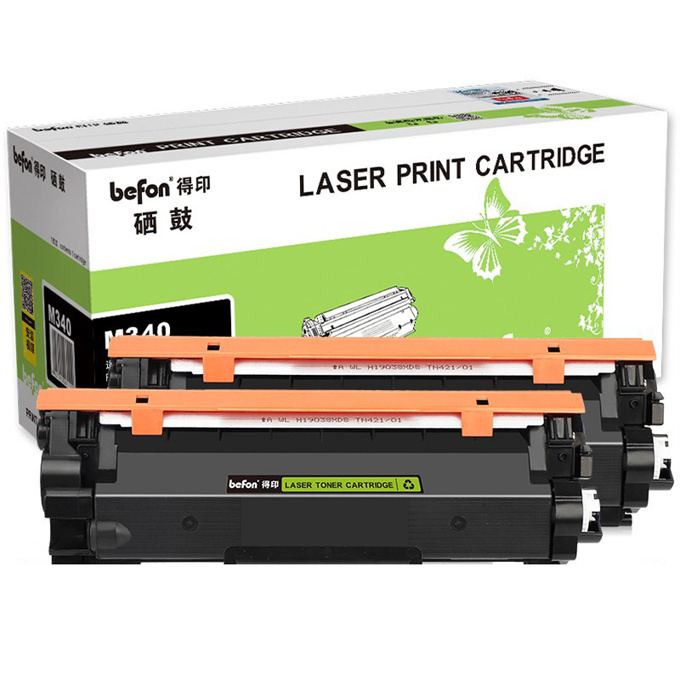BEFON/得印 粉盒 M340 黑色 适用Ricoh P200 M340 M340F P201W M340W M340FW 2支 1盒