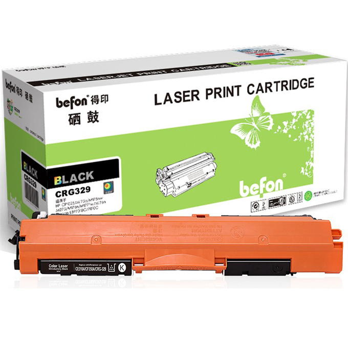 BEFON/得印 粉盒 CE310A/CF350A(130A) /CRG329/729/929 黑色 适用M176 M176n M177 M177fw 1支 1盒