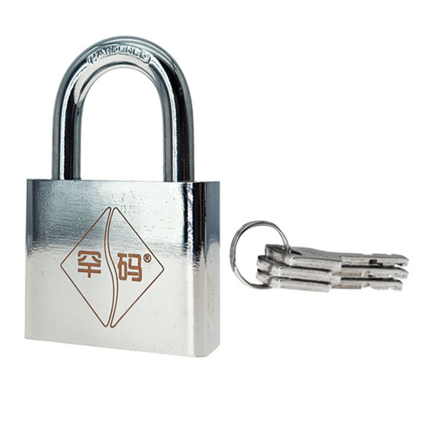 HANMA/罕码 仿不锈钢叶片锁 316N 银色 不通开 锁钩净高33mm 锁体宽度60mm 含钥匙×3 1个