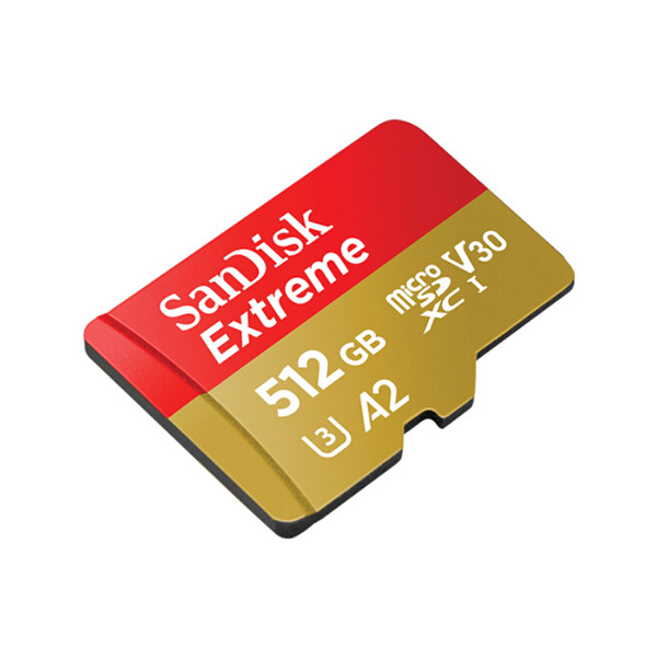 SANDISK/闪迪 TF(MicroSD)存储卡 SDSQXA1-512G-ZN6MA 512GB A2 V30 U3 4K 读速160MB/s 写速90MB/s 升级 读速190MB/s 写速130MB/s 新老款随机发货 1个