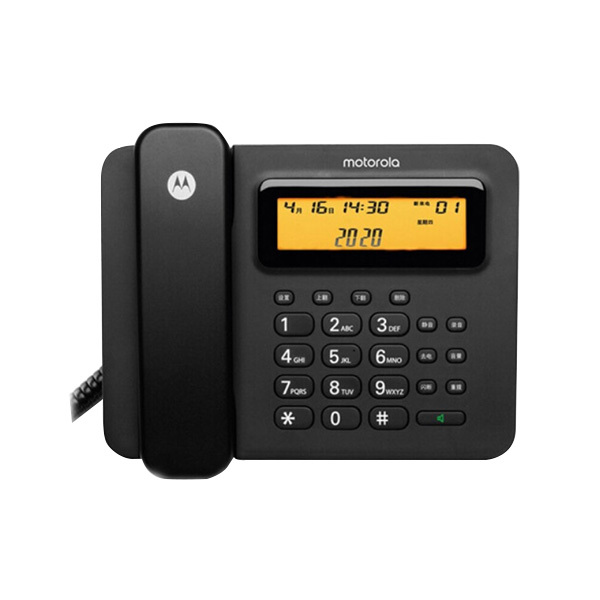 MOTOROLA/摩托罗拉 智能录音电话机 CT800RC 黑色 1台