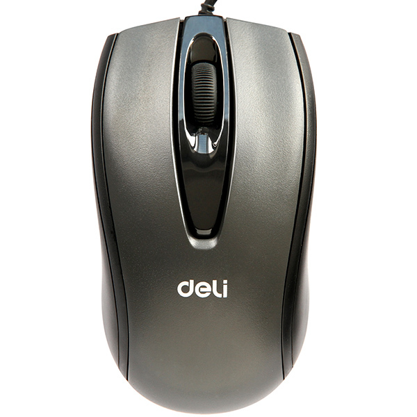 DELI/得力 鼠标 3716 USB 黑色 1000DPI 1只