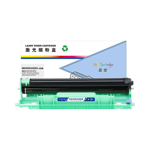 INK CARTRIDGE/盈佳 硒鼓 DR1035/LD201分体鼓 黑色 适用兄弟 HL-1118/1208/1218W/1518 联想 M1840/M1851 1支