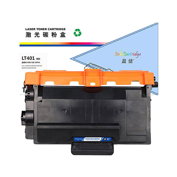 INK CARTRIDGE/盈佳 粉盒 LT401 黑色 适用联想 LJ4000D 4000DN 5000DN M8650DN M8950DNF 1支
