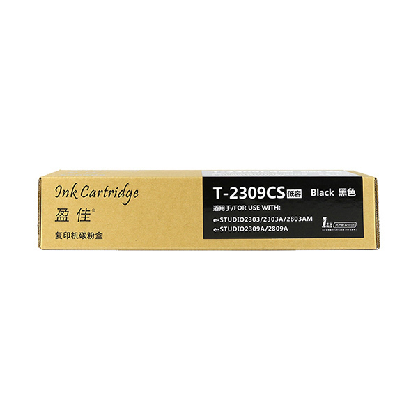 INK CARTRIDGE/盈佳 复印碳粉盒 T-2309CS低容 黑色 适用东芝Toshiba e-STUDIO2303A/2303AM/2803AM/2309A 1支