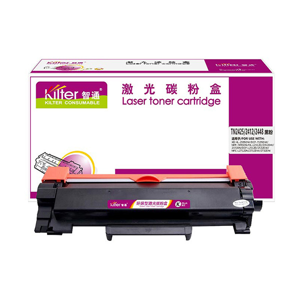 KILTER/智通 粉盒 TN2425/2412/2448 黑色 不带芯片 适用兄弟Brother MFC-7895DW/7195DW 1支