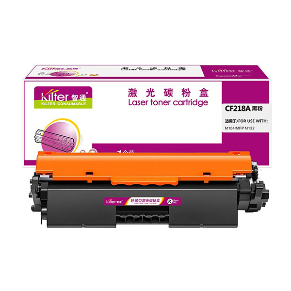 KILTER/智通 粉盒 CF218A 黑色 适用惠普HP M104 MFP M132a 132nw 132fn 1支