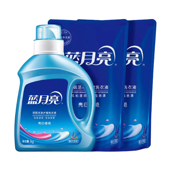 LYL/蓝月亮 薰衣草香亮白洗衣液套餐 6902022143274一件代发 1kg+500g×2 1套